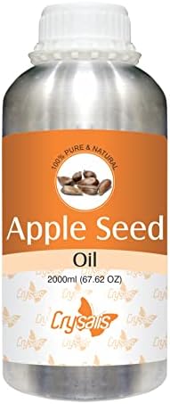 CRYSALIS שמן זרעי תפוחים | טהור וטבעי לא מדולל שמן אורגני סטנדרט לטיפול בעור ושיער